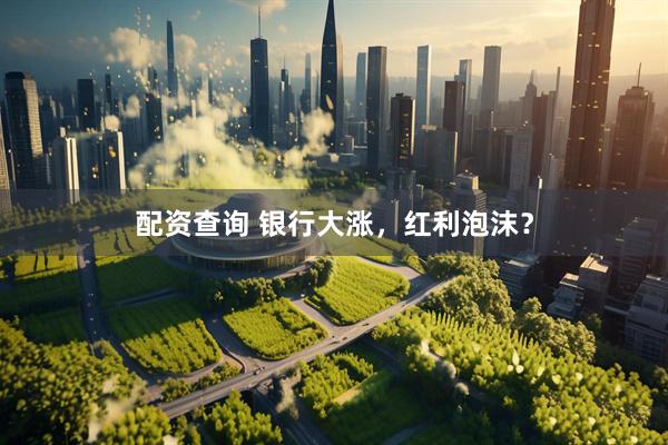 配资查询 银行大涨，红利泡沫？